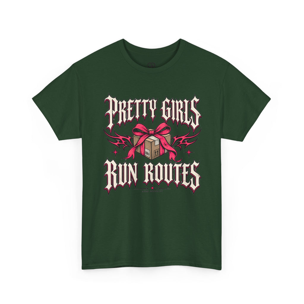 Pretty Girls Run Routes – Women’s Delivery Driver Shirt by Open District