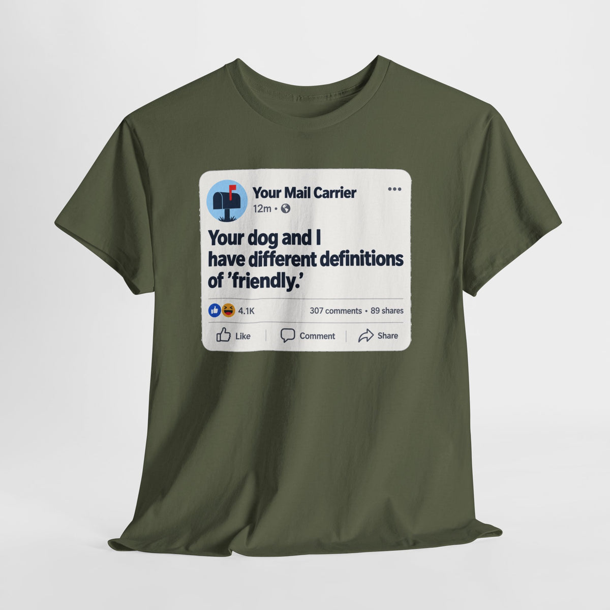 Your Dog & I Disagree Funny Mail Carrier Shirt – Open District graphic T-shirt