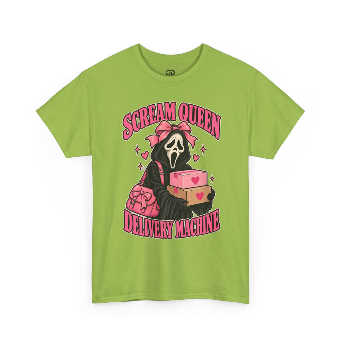 Scream Queen Delivery Machine – Halloween Graphic Tee