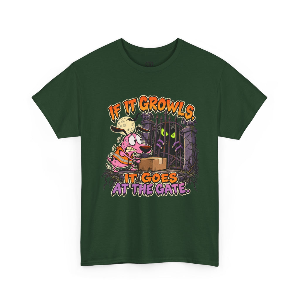 If It Growls, It Goes at the Gate Funny Delivery Driver Tee