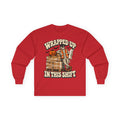 Wrapped Up in This Shift Halloween Long Sleeve Shirt | Warehouse Worker & Night Shift Mummy Tee