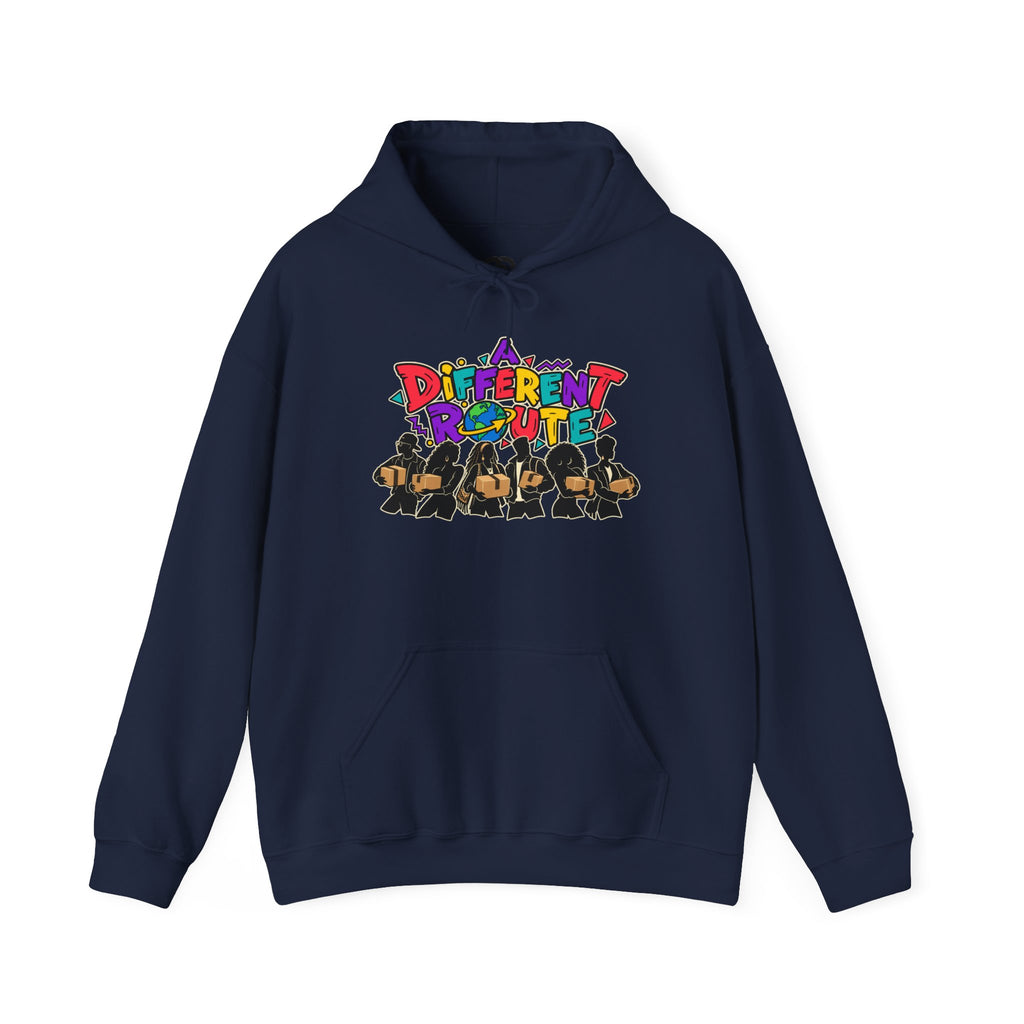 A Different Route Delivery Driver Hoodie – Retro Graphic