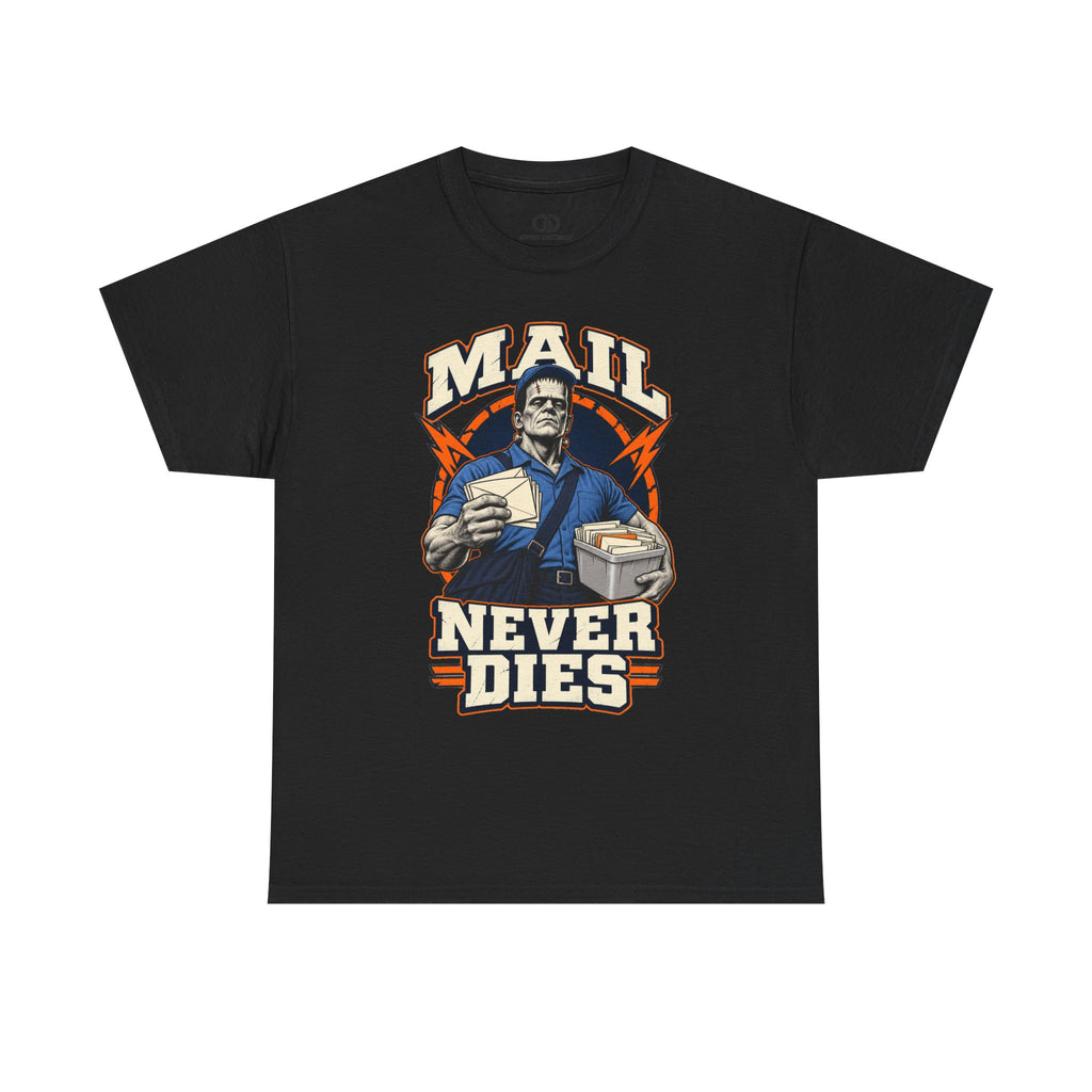 Mail Never Dies Tee | Vintage Mail Carrier Illustration, Postal Worker Shirt
