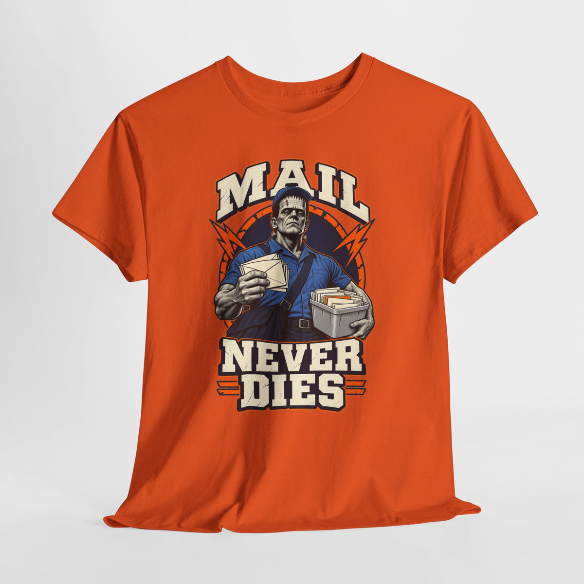 Mail Never Dies Tee | Vintage Mail Carrier Illustration, Postal Worker Shirt