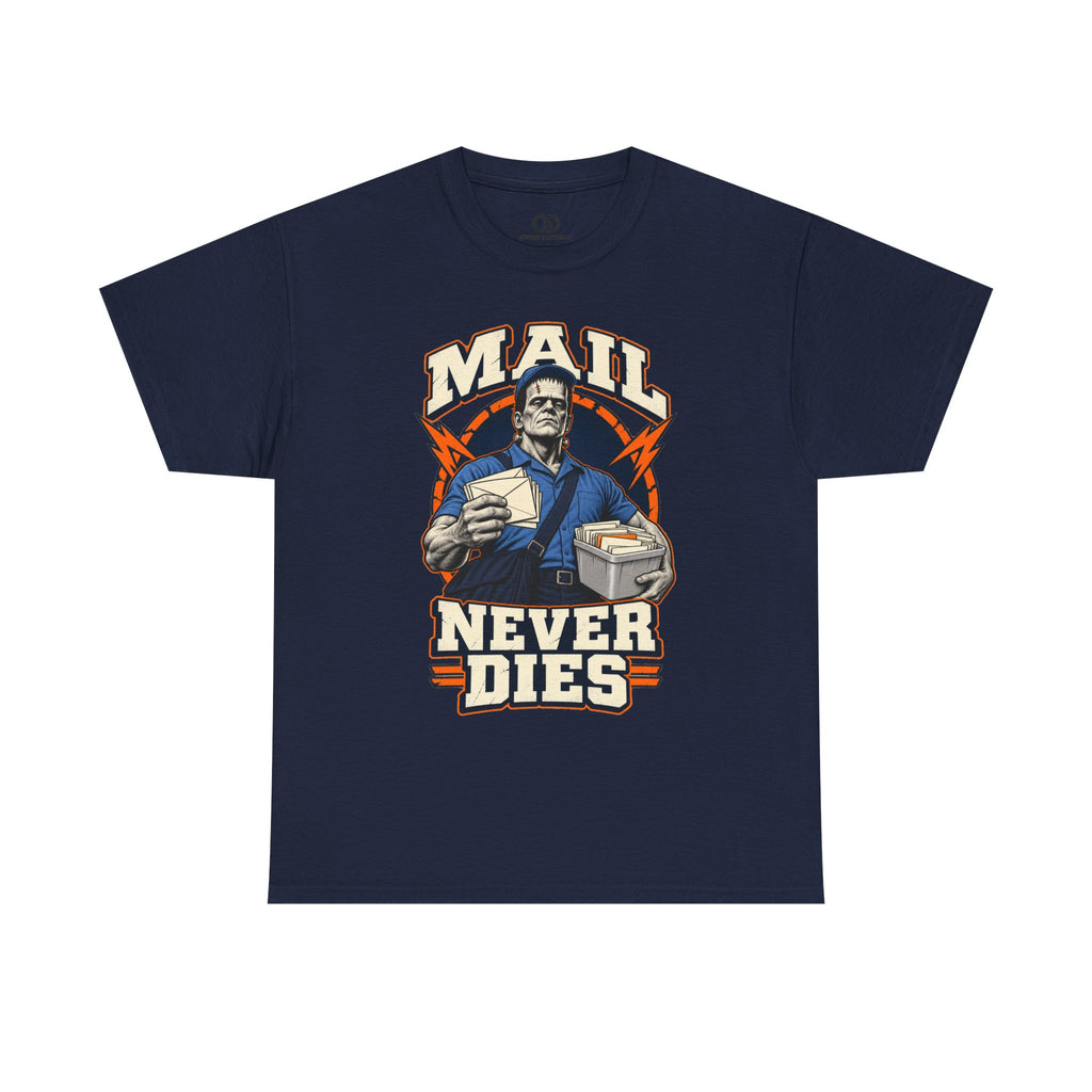 Mail Never Dies Tee | Vintage Mail Carrier Illustration, Postal Worker Shirt