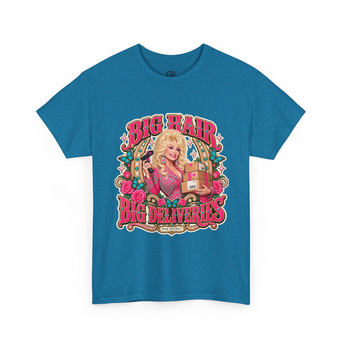 "Big Hair, Big Deliveries" Dolly-Inspired Graphic Tee