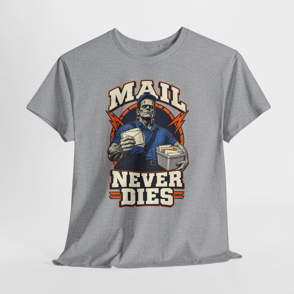 Mail Never Dies Tee | Vintage Mail Carrier Illustration, Postal Worker Shirt