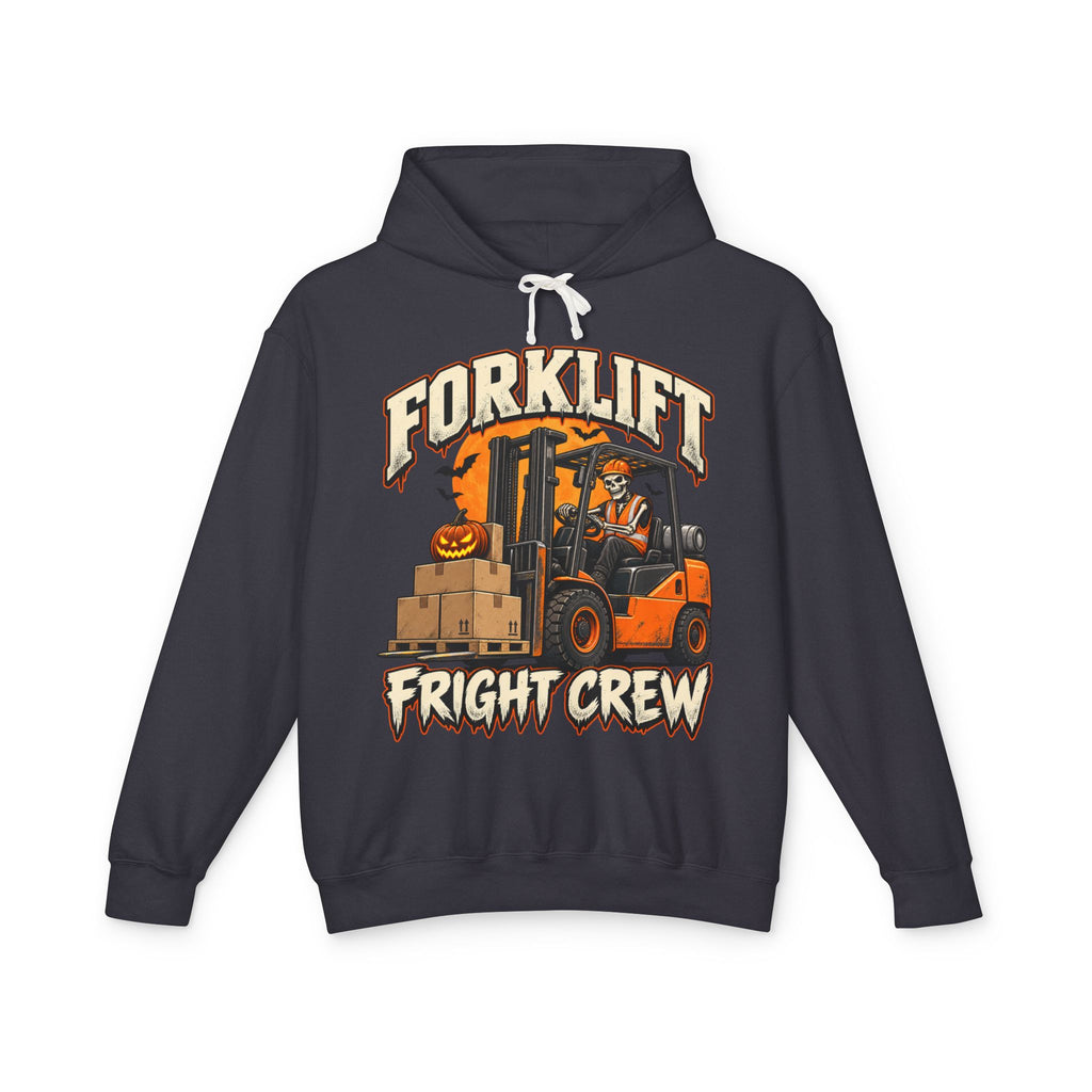 Forklift Fright Crew Halloween Hoodie | Forklift Operator & Warehouse Worker Sweatshirt | Spooky Work Crew Gift