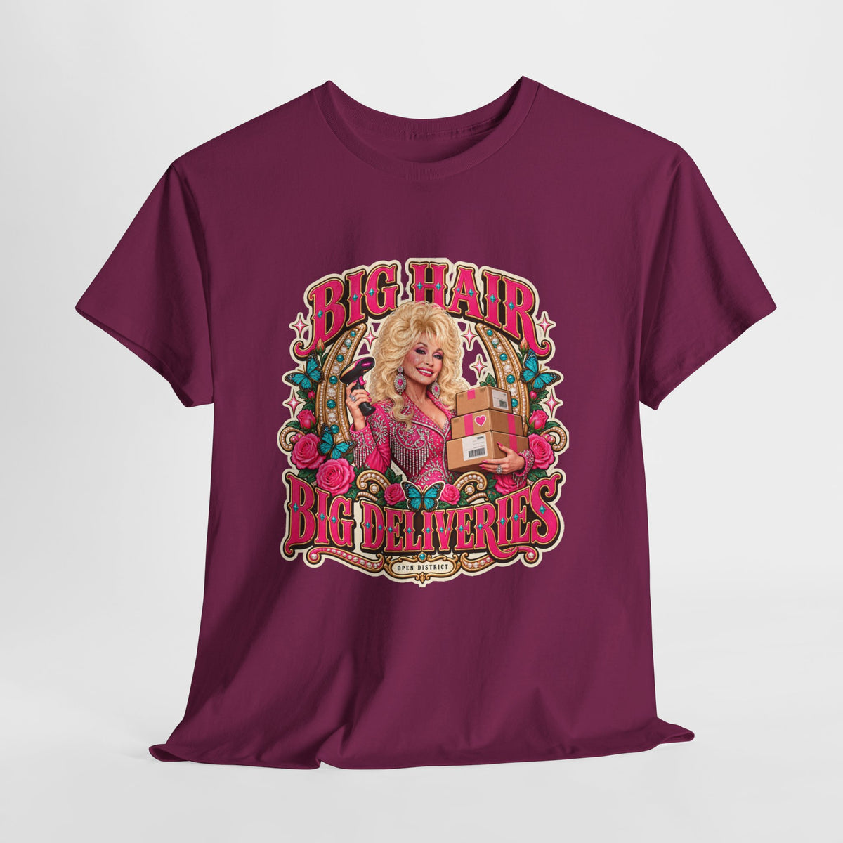"Big Hair, Big Deliveries" Dolly-Inspired Graphic Tee
