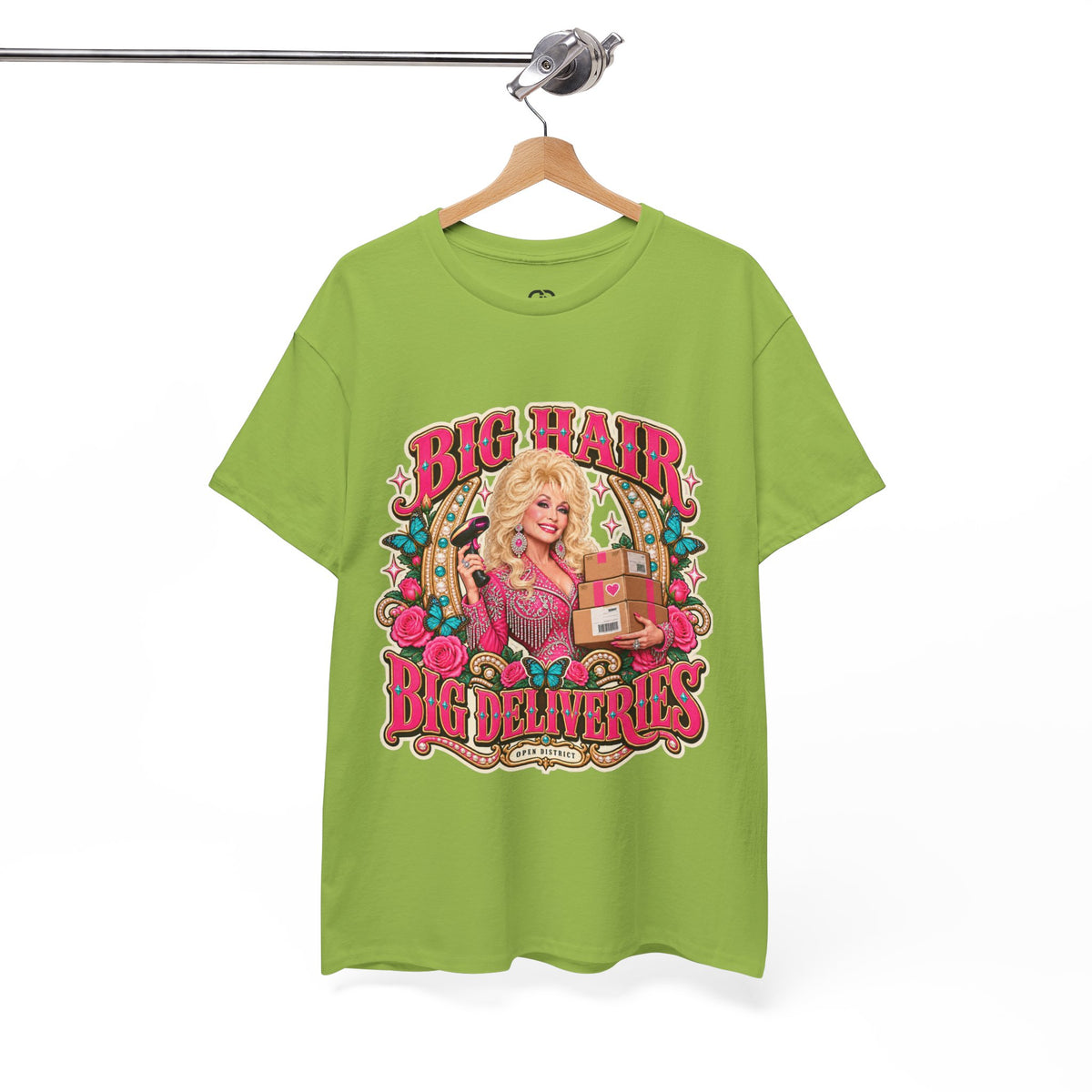 "Big Hair, Big Deliveries" Dolly-Inspired Graphic Tee