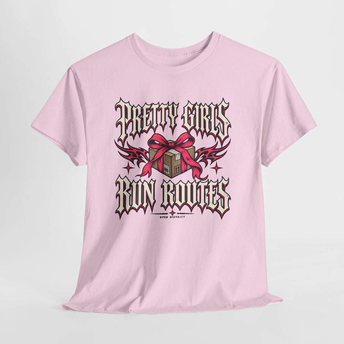 Pretty Girls Run Routes – Women’s Delivery Driver Shirt by Open District