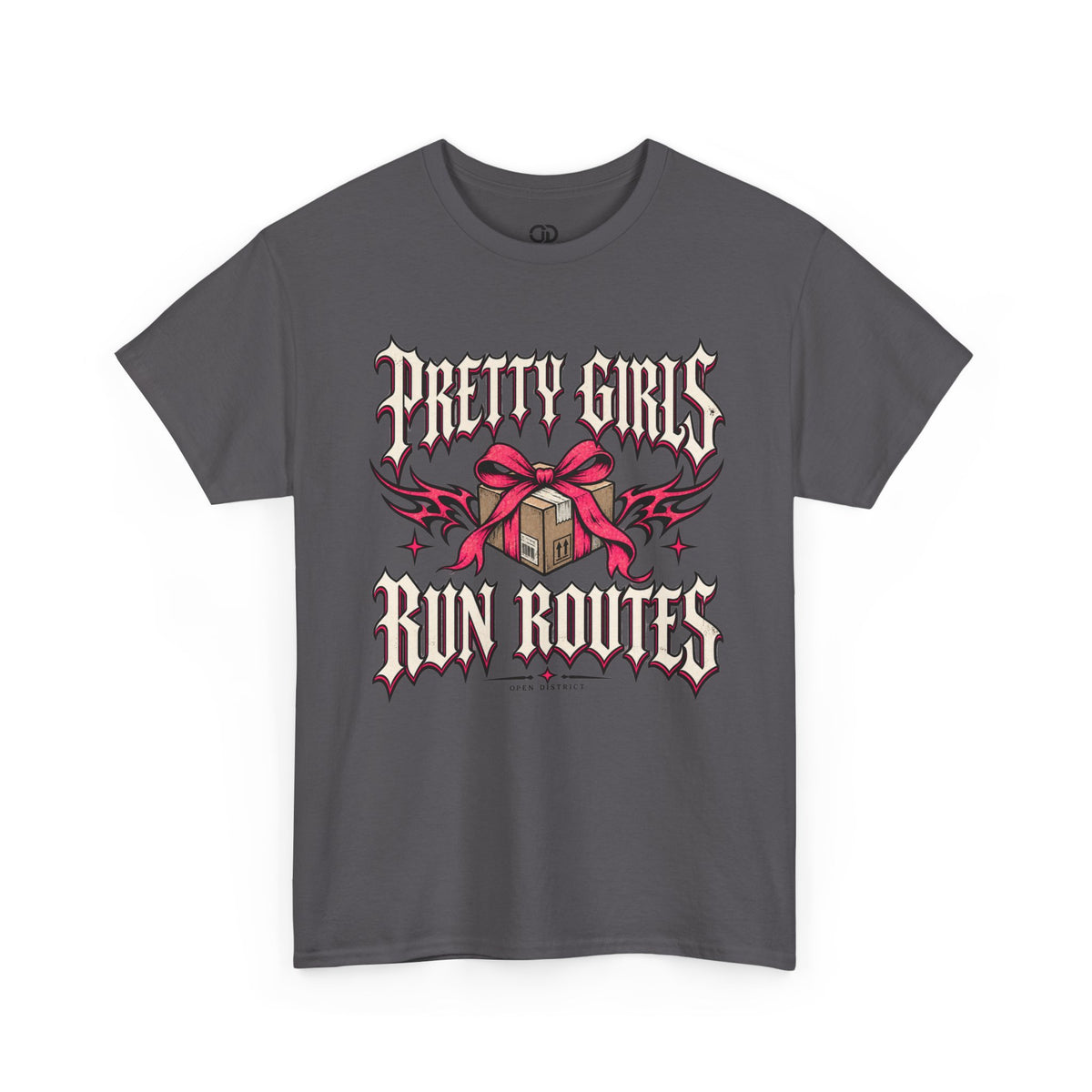 Pretty Girls Run Routes – Women’s Delivery Driver Shirt by Open District