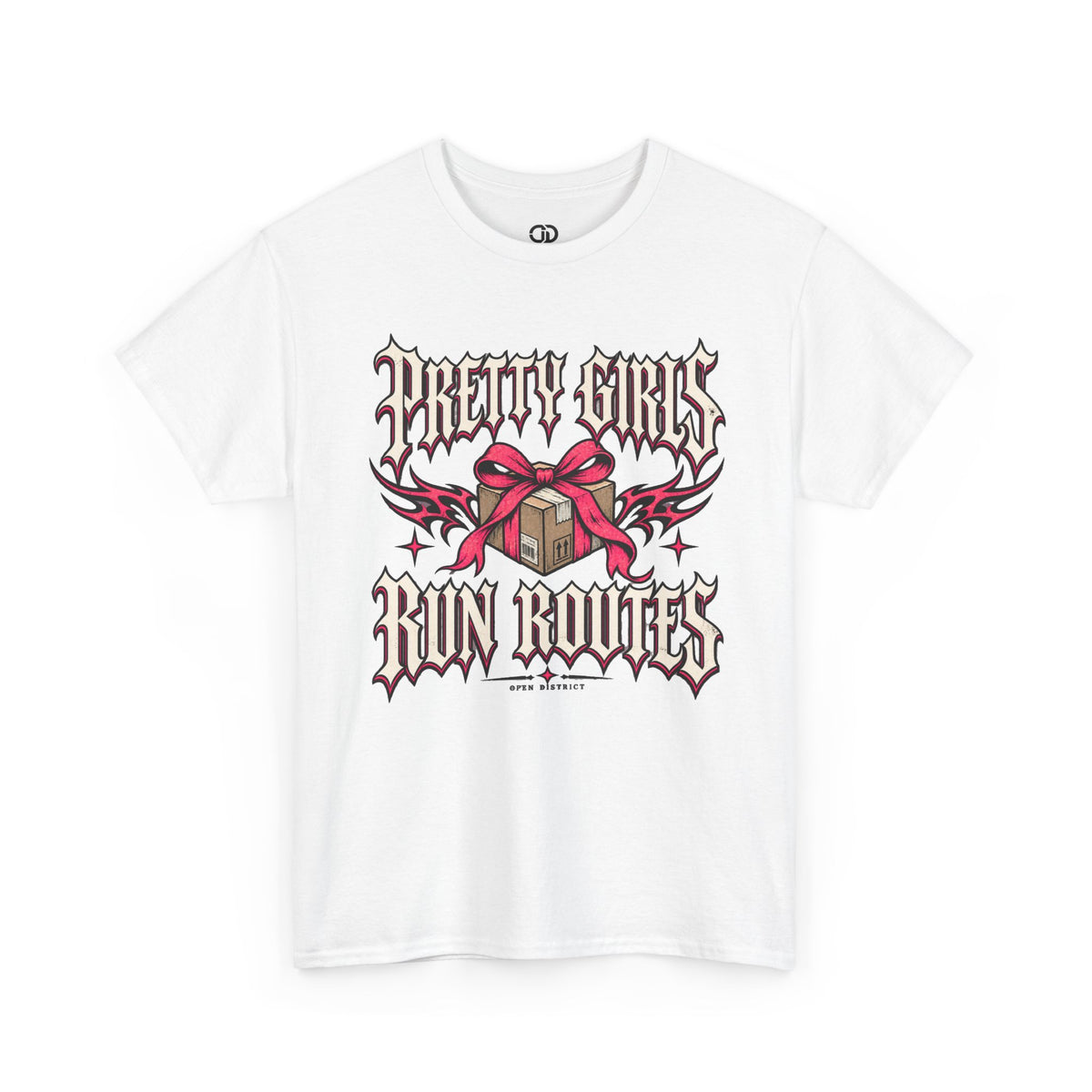 Pretty Girls Run Routes – Women’s Delivery Driver Shirt by Open District