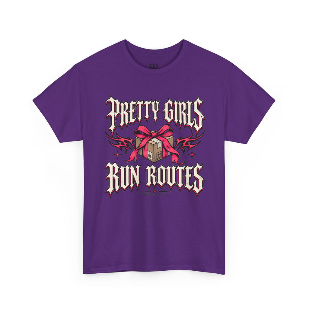 Pretty Girls Run Routes – Women’s Delivery Driver Shirt by Open District