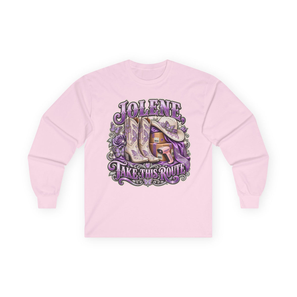 Jolene Take the Route Long Sleeve Tee – Delivery Driver Shirt