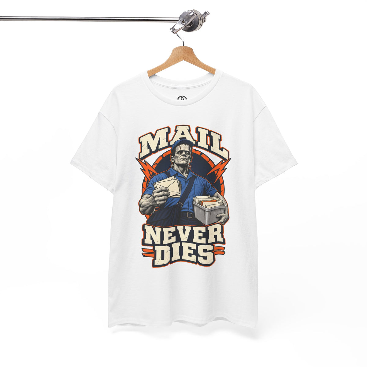 Mail Never Dies Tee | Vintage Mail Carrier Illustration, Postal Worker Shirt