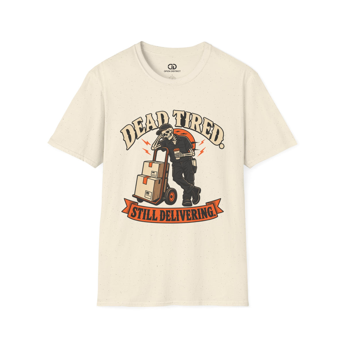 Dead Tired Still Delivering – Halloween Delivery Driver Shirt