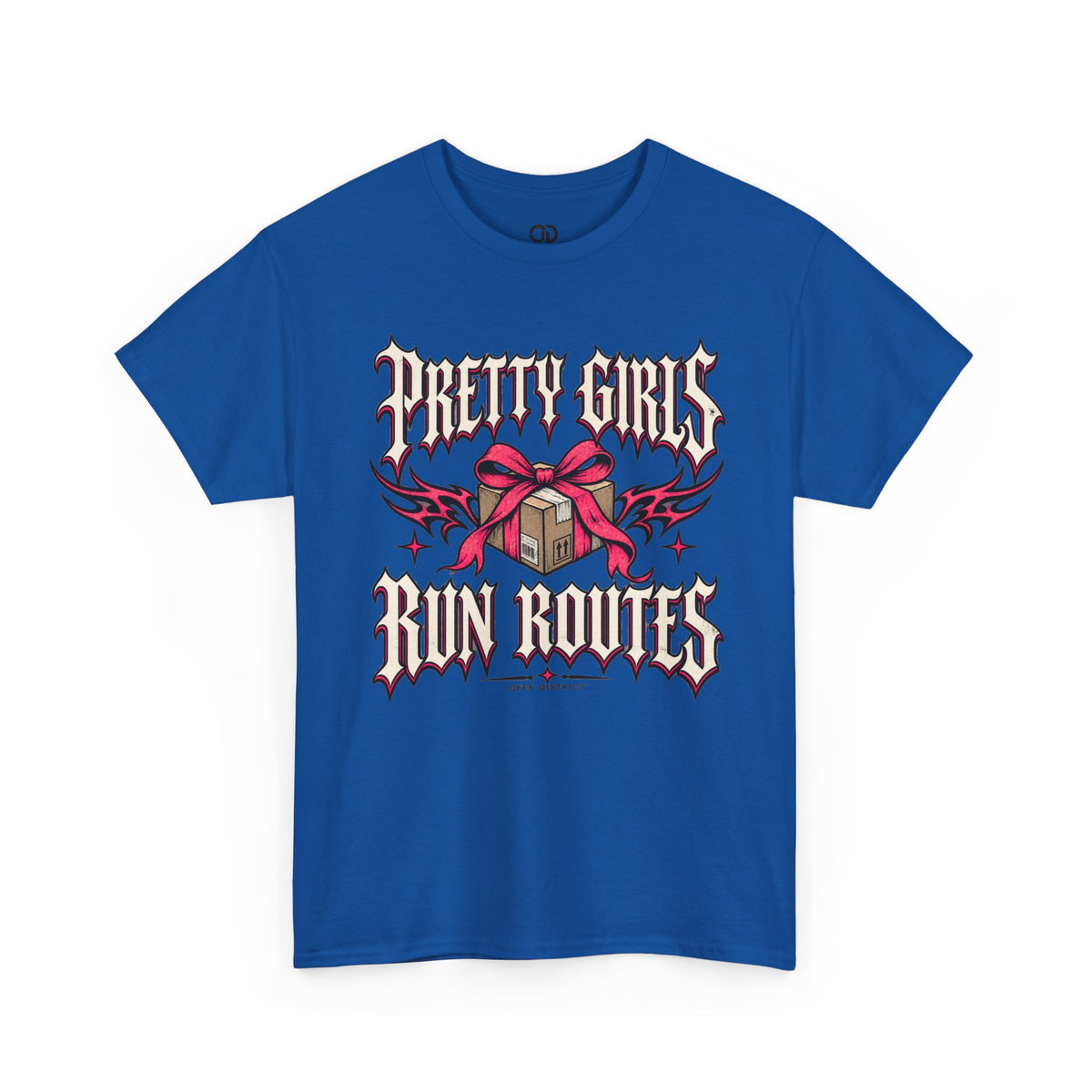 Pretty Girls Run Routes – Women’s Delivery Driver Shirt by Open District