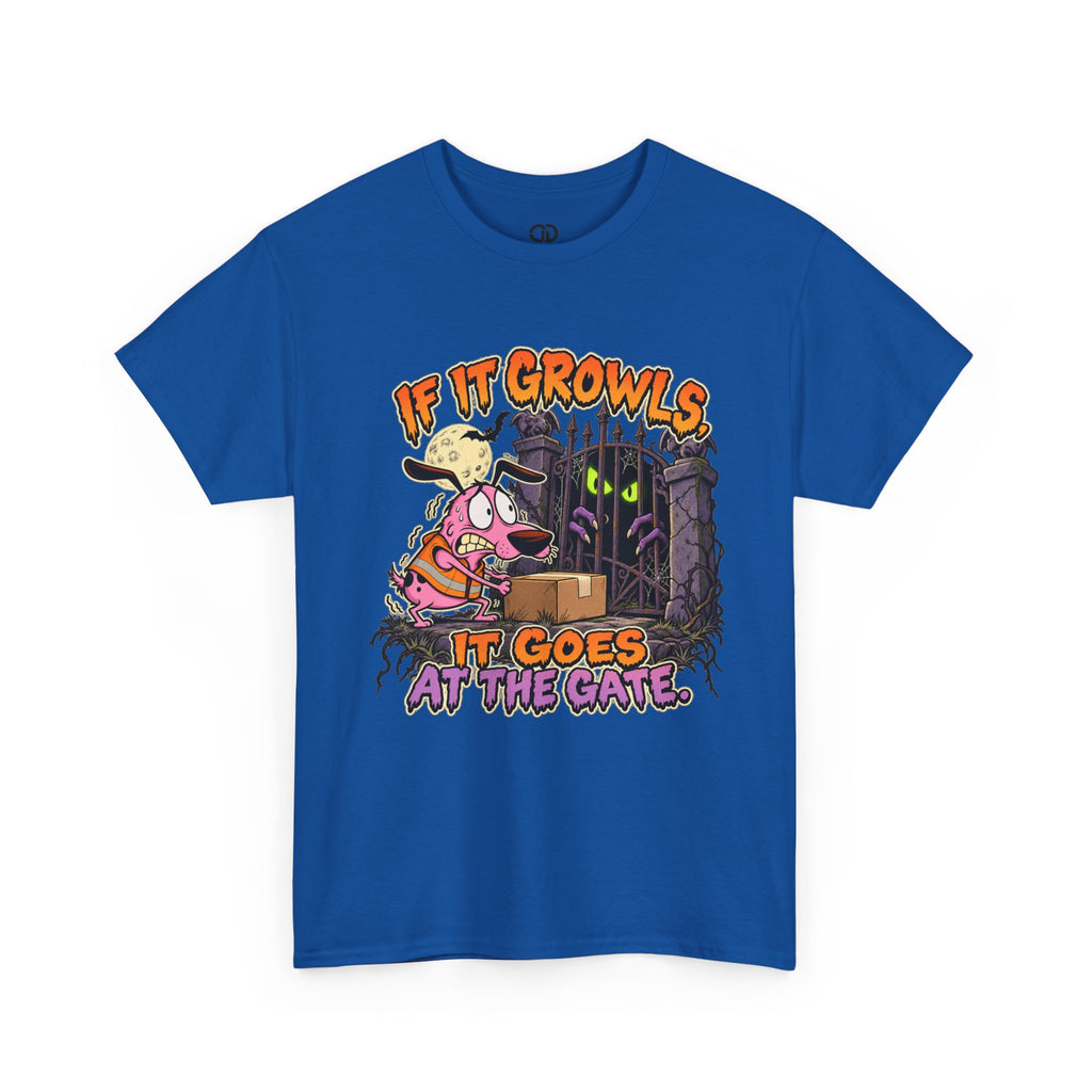 If It Growls, It Goes at the Gate Funny Delivery Driver Tee