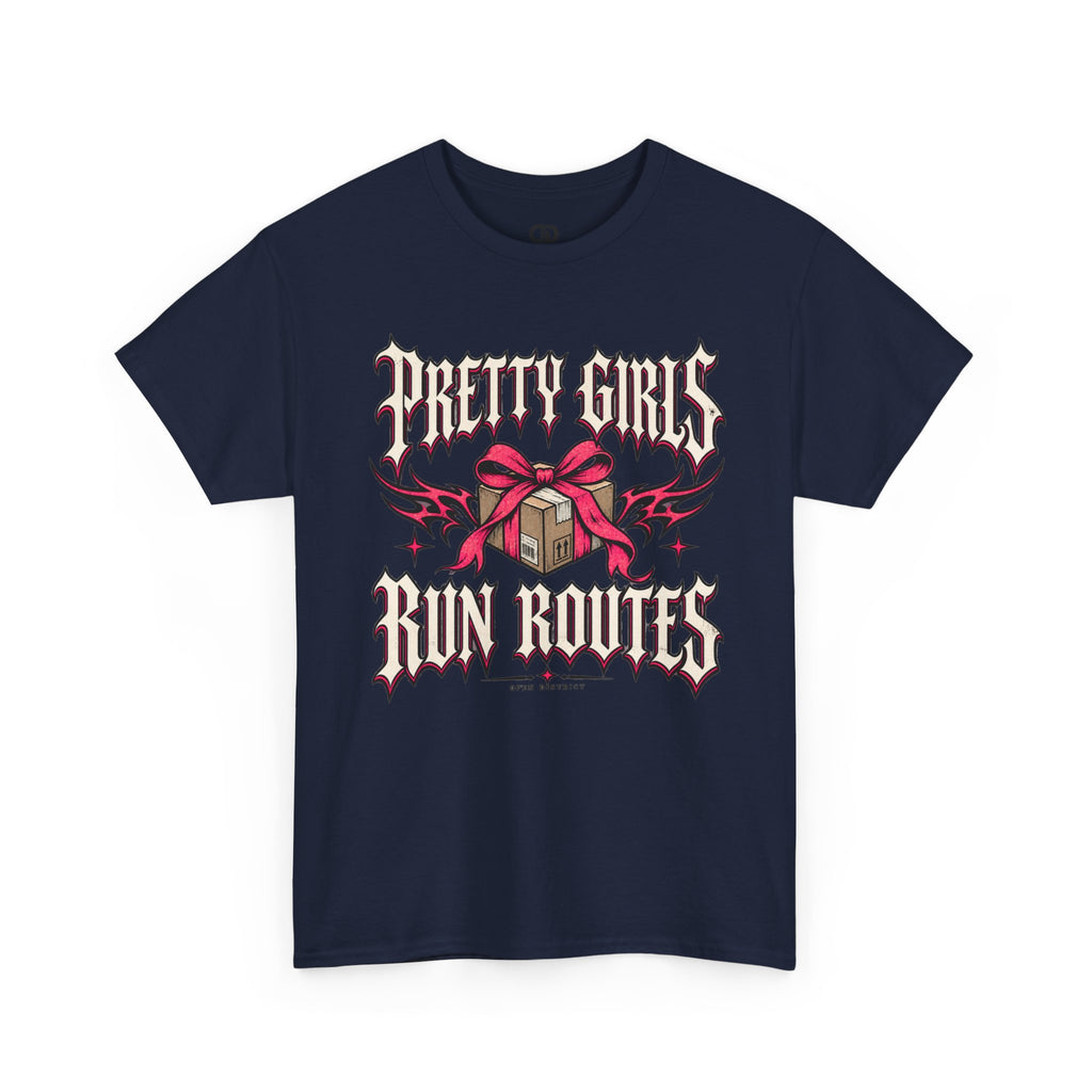 Pretty Girls Run Routes – Women’s Delivery Driver Shirt by Open District