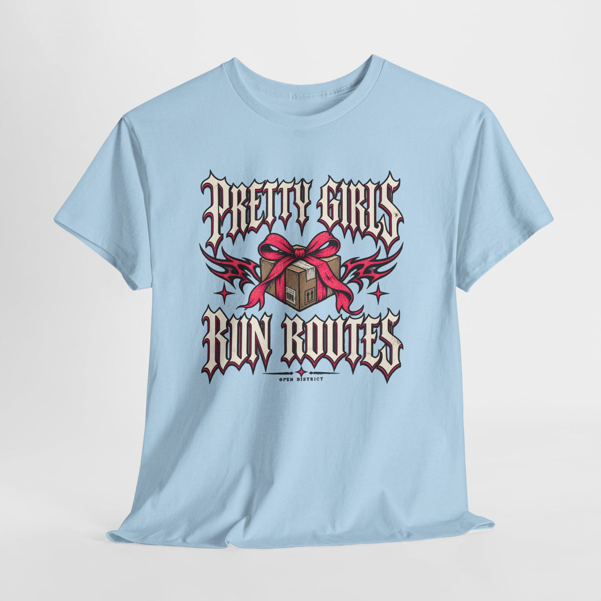Pretty Girls Run Routes – Women’s Delivery Driver Shirt by Open District