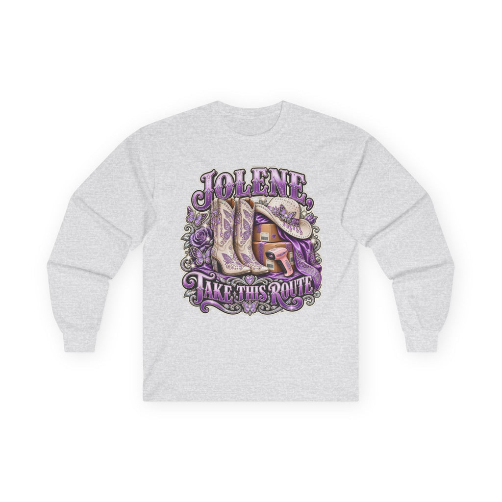 Jolene Take the Route Long Sleeve Tee – Delivery Driver Shirt