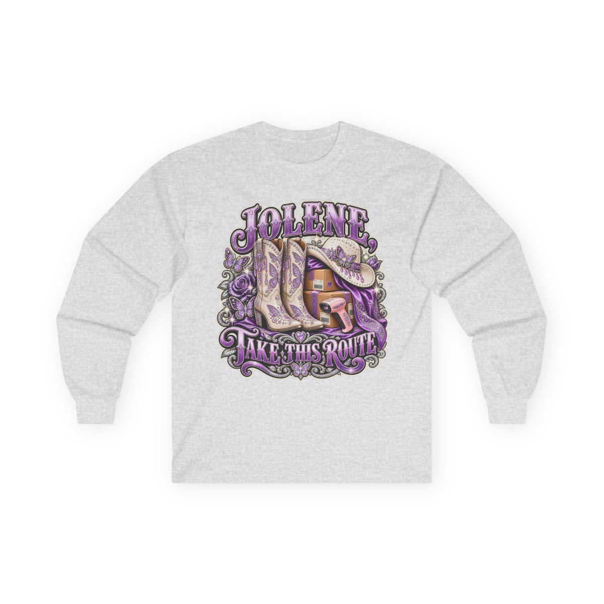 Jolene Take the Route Long Sleeve Tee – Delivery Driver Shirt