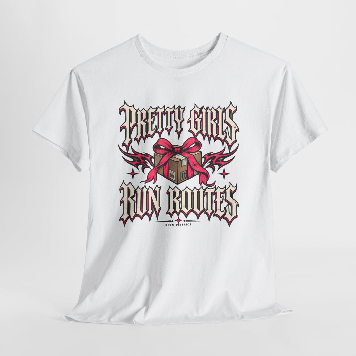Pretty Girls Run Routes – Women’s Delivery Driver Shirt by Open District