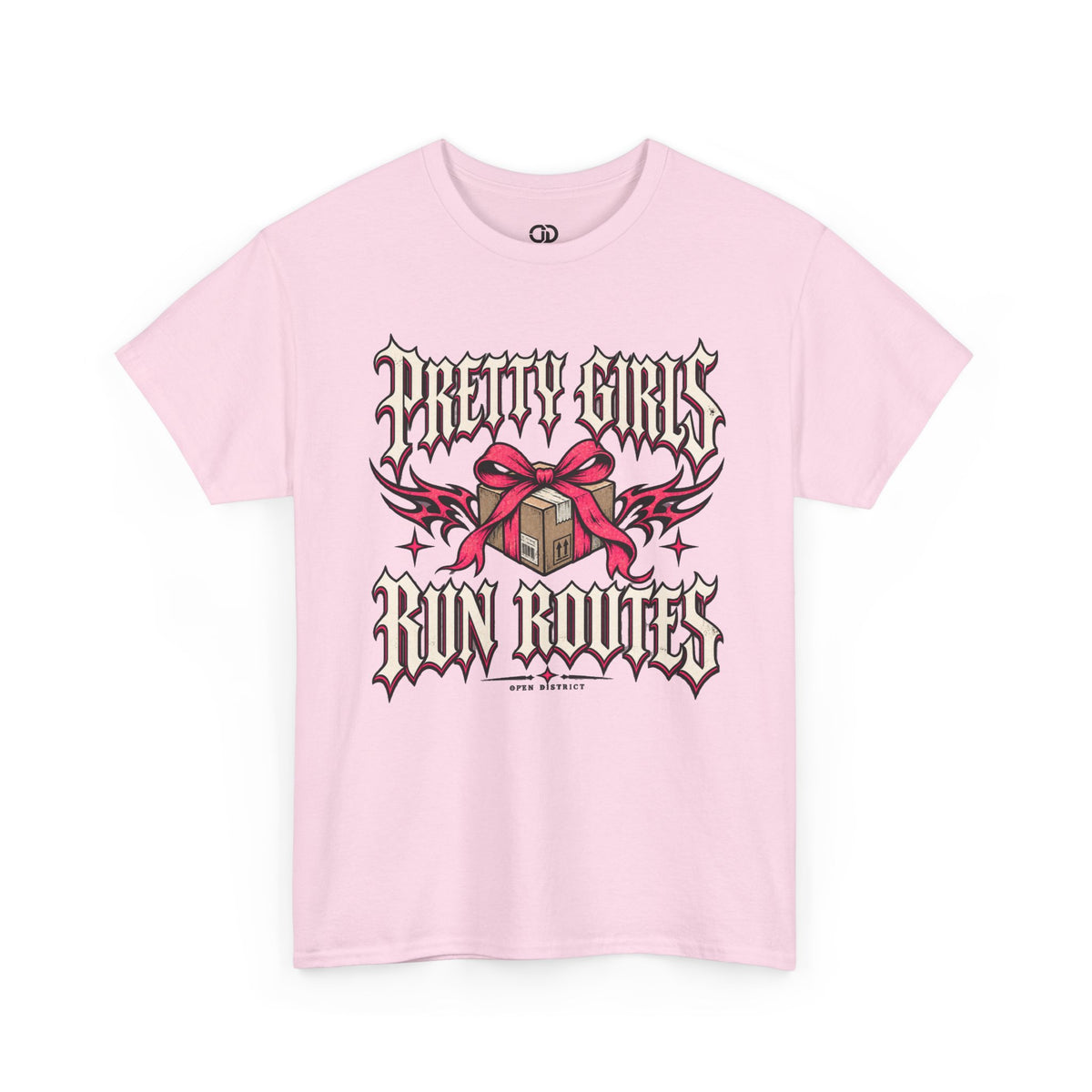 Pretty Girls Run Routes – Women’s Delivery Driver Shirt by Open District