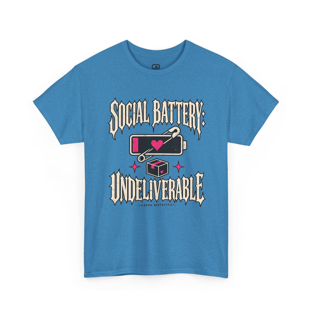 Social Battery Undeliverable – Funny Delivery Driver Shirt