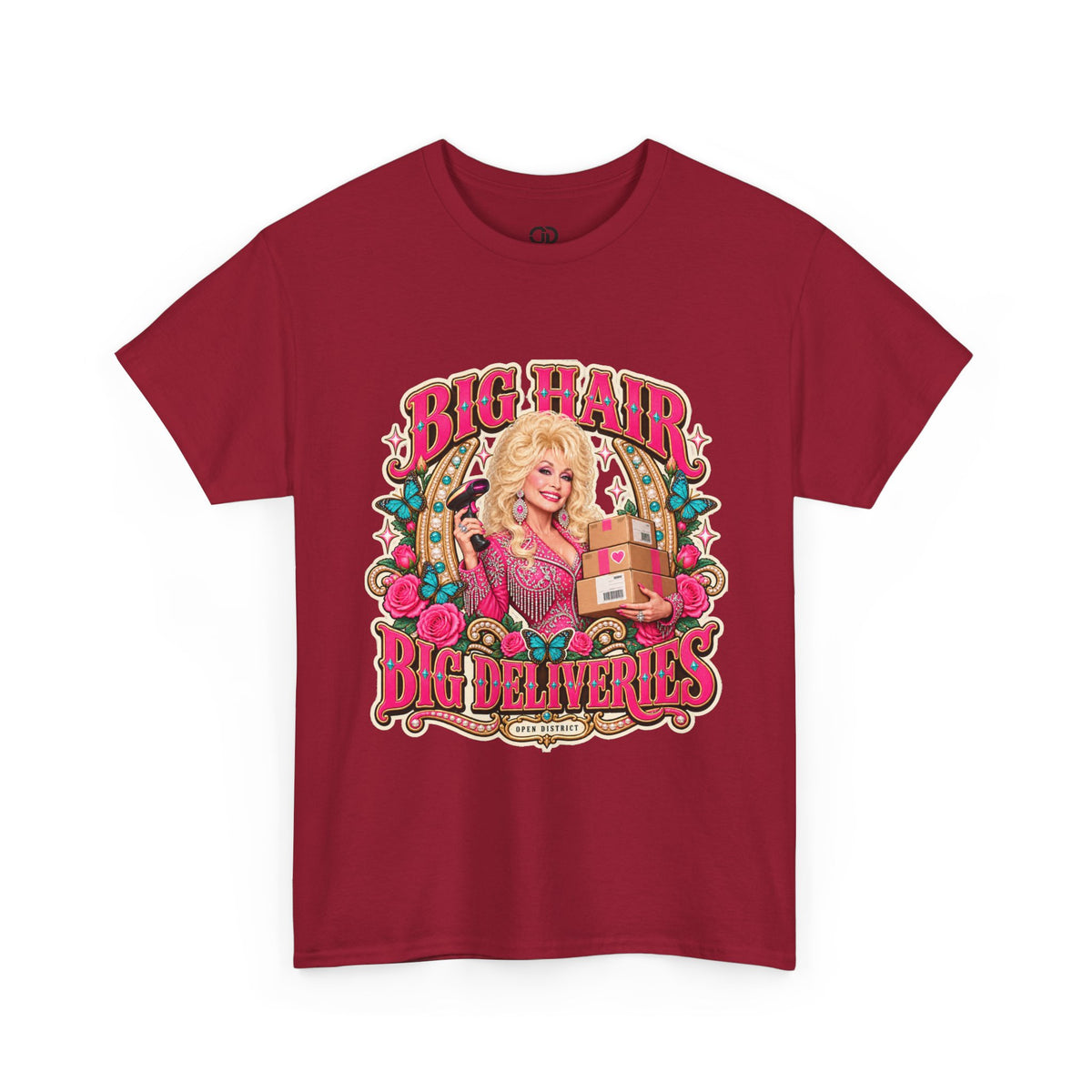"Big Hair, Big Deliveries" Dolly-Inspired Graphic Tee
