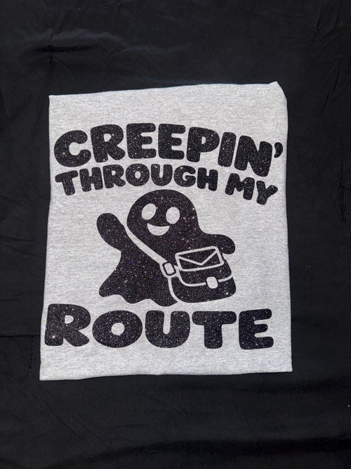 Creepin’ Through My Route Halloween Postal Shirt