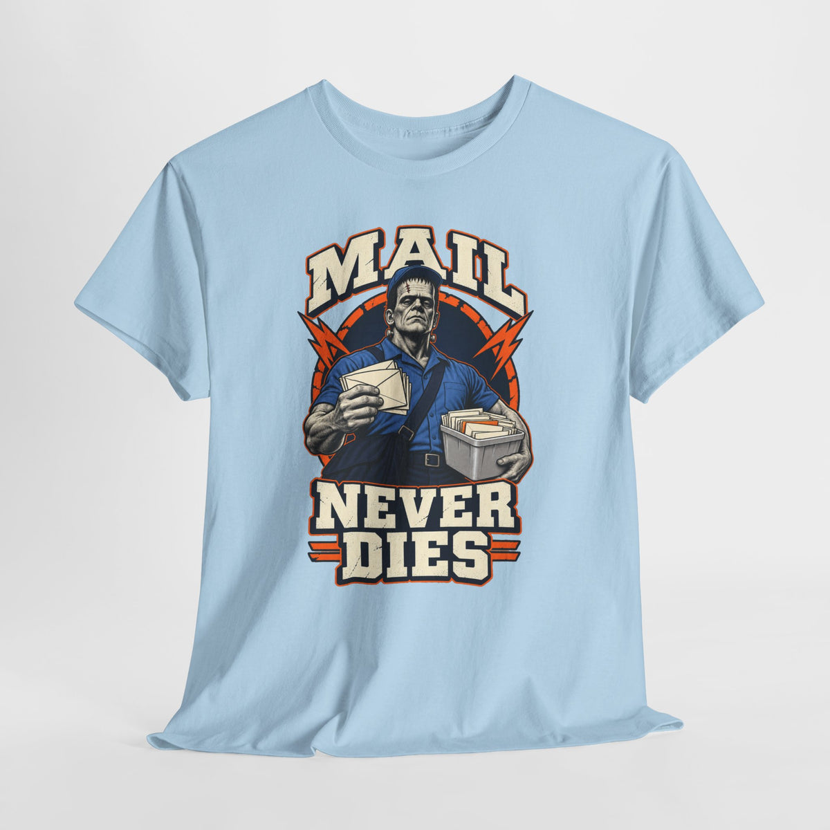 Mail Never Dies Tee | Vintage Mail Carrier Illustration, Postal Worker Shirt