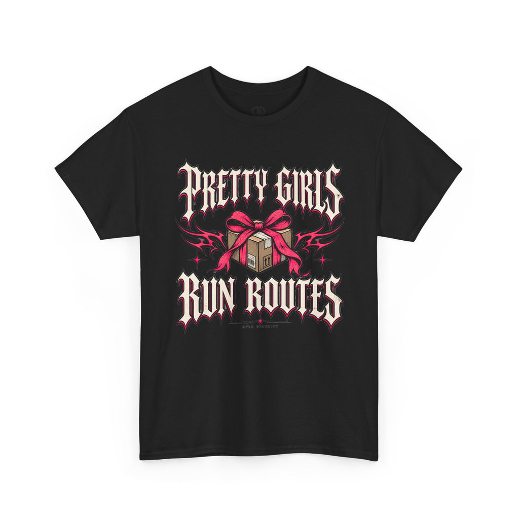Pretty Girls Run Routes – Women’s Delivery Driver Shirt by Open District