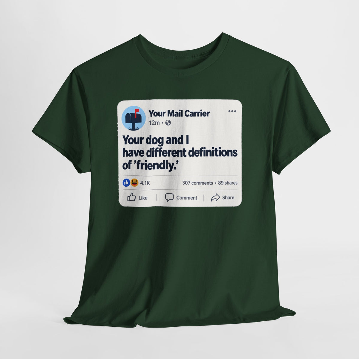 Your Dog & I Disagree Funny Mail Carrier Shirt – Open District graphic T-shirt
