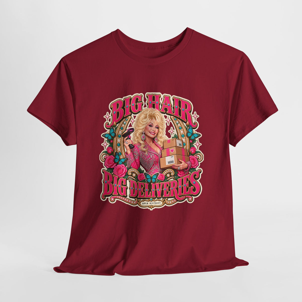 "Big Hair, Big Deliveries" Dolly-Inspired Graphic Tee