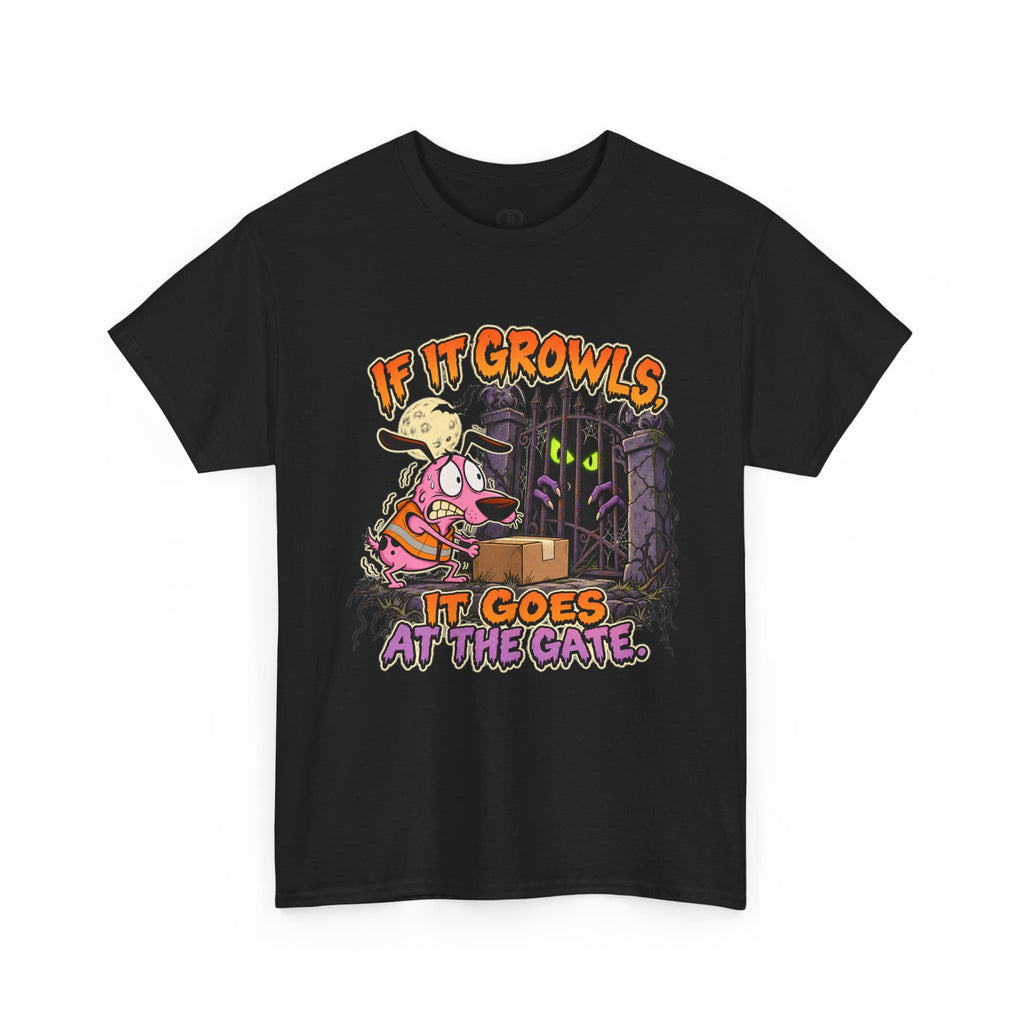 If It Growls, It Goes at the Gate Funny Delivery Driver Tee