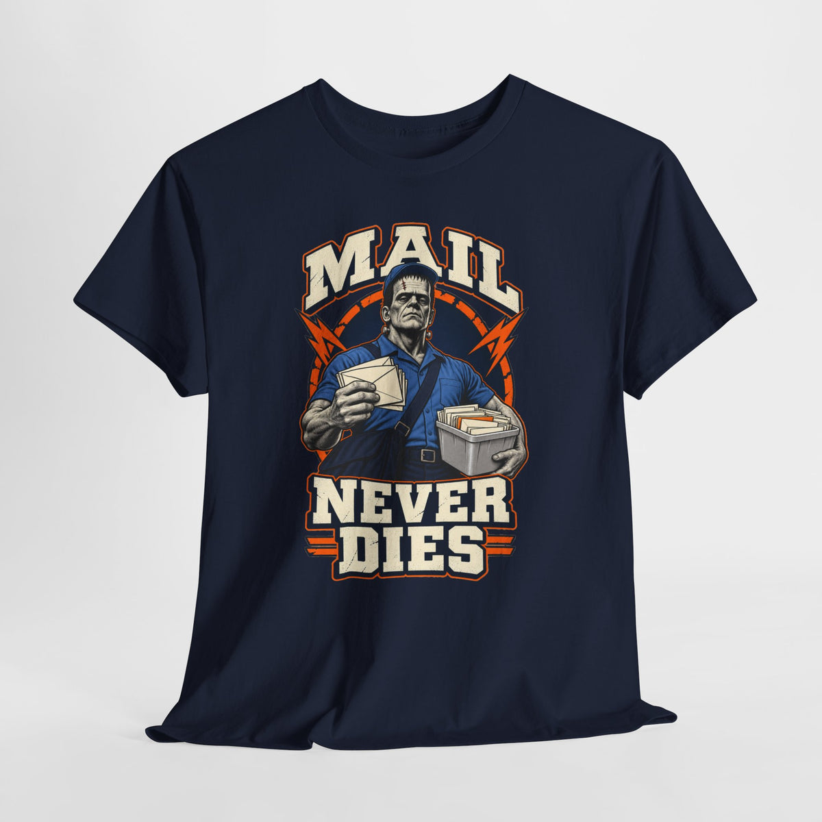Mail Never Dies Tee | Vintage Mail Carrier Illustration, Postal Worker Shirt