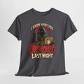 Horror Delivery T-Shirt — "I Know What You Ordered Last Night" Graphic Tee