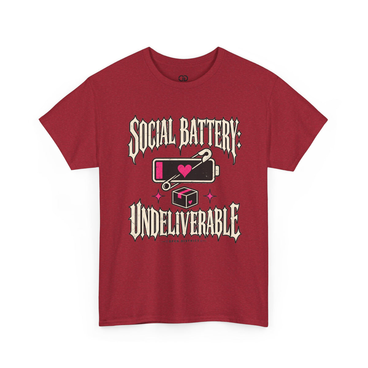 Social Battery Undeliverable – Funny Delivery Driver Shirt
