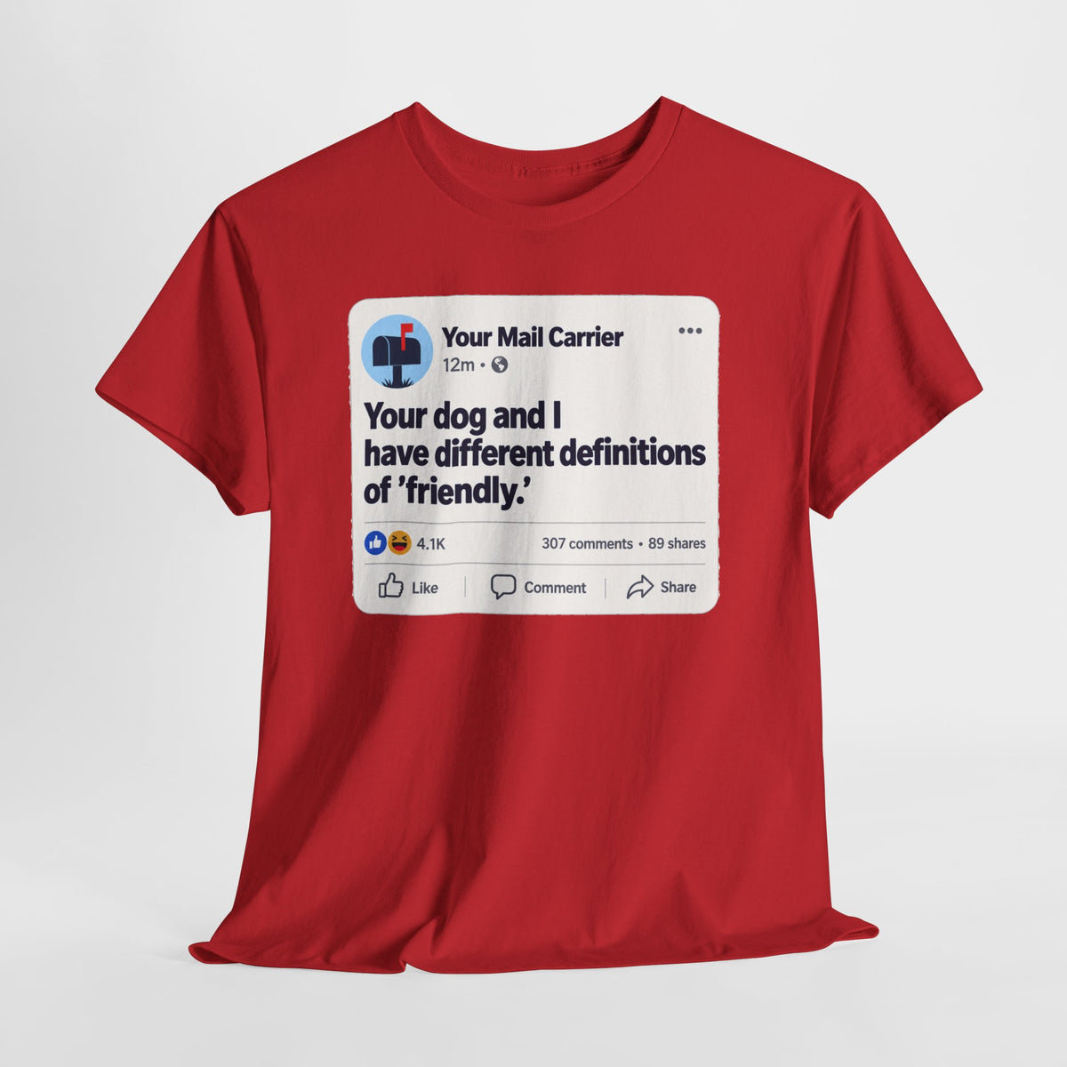 Your Dog & I Disagree Funny Mail Carrier Shirt – Open District graphic T-shirt