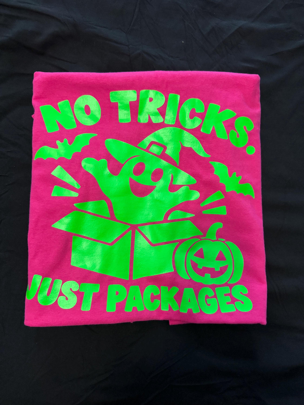 No Tricks Just Packages Pink Ghost Shirt