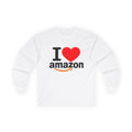 I Love Amazon Long Sleeve Shirt – Delivery Driver & Warehouse Worker Graphic Work Shirt