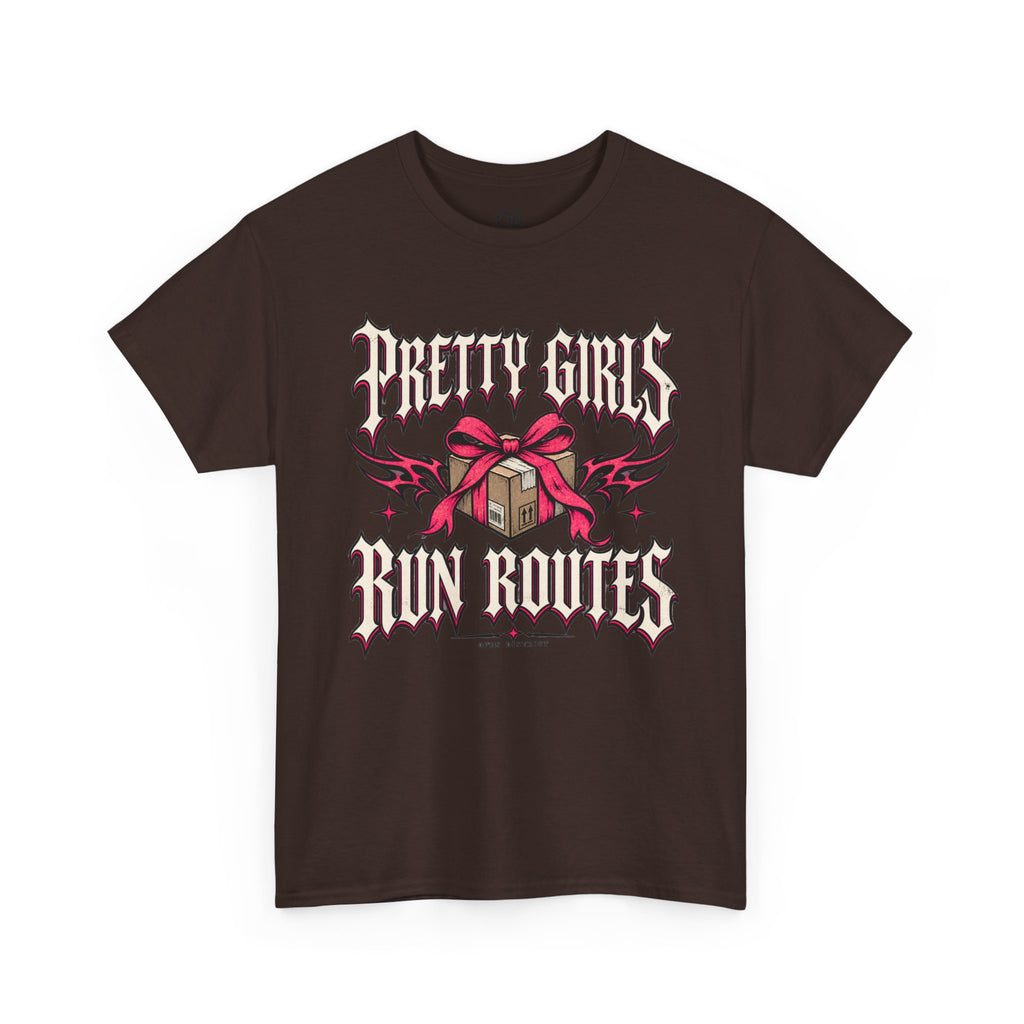 Pretty Girls Run Routes – Women’s Delivery Driver Shirt by Open District
