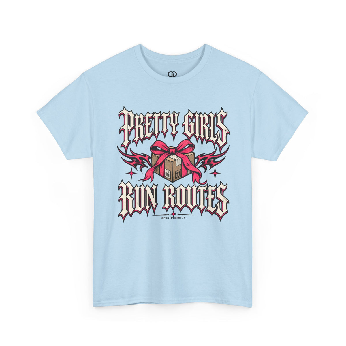 Pretty Girls Run Routes – Women’s Delivery Driver Shirt by Open District