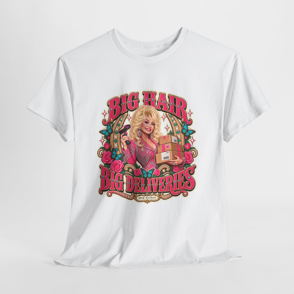 "Big Hair, Big Deliveries" Dolly-Inspired Graphic Tee