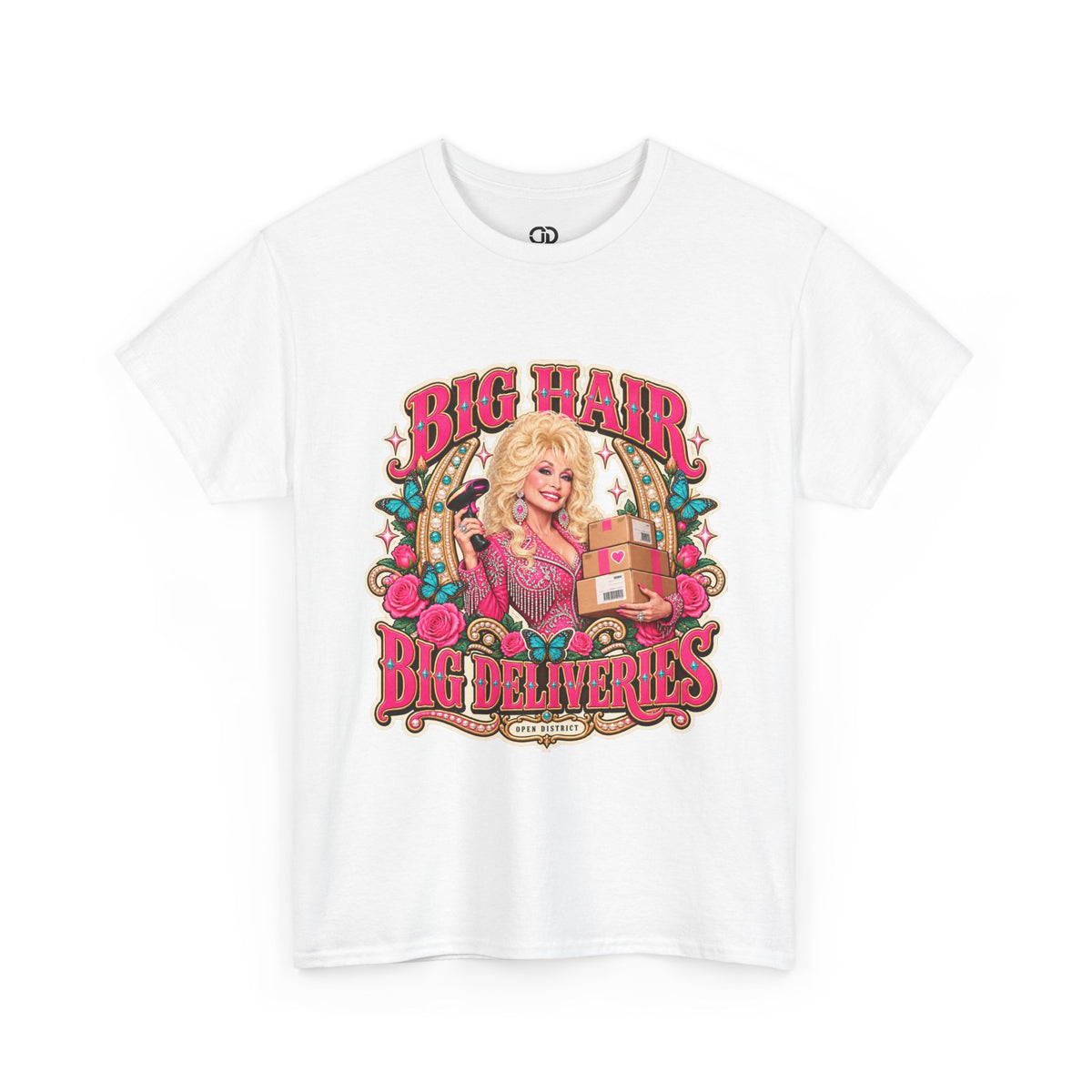 "Big Hair, Big Deliveries" Dolly-Inspired Graphic Tee