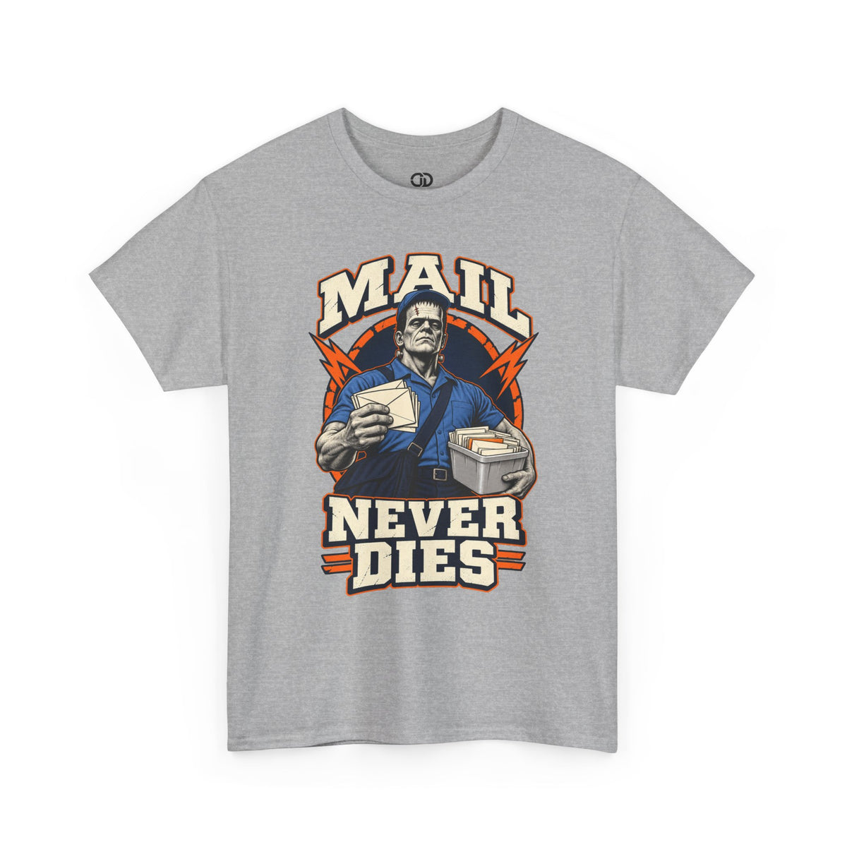 Mail Never Dies Tee | Vintage Mail Carrier Illustration, Postal Worker Shirt