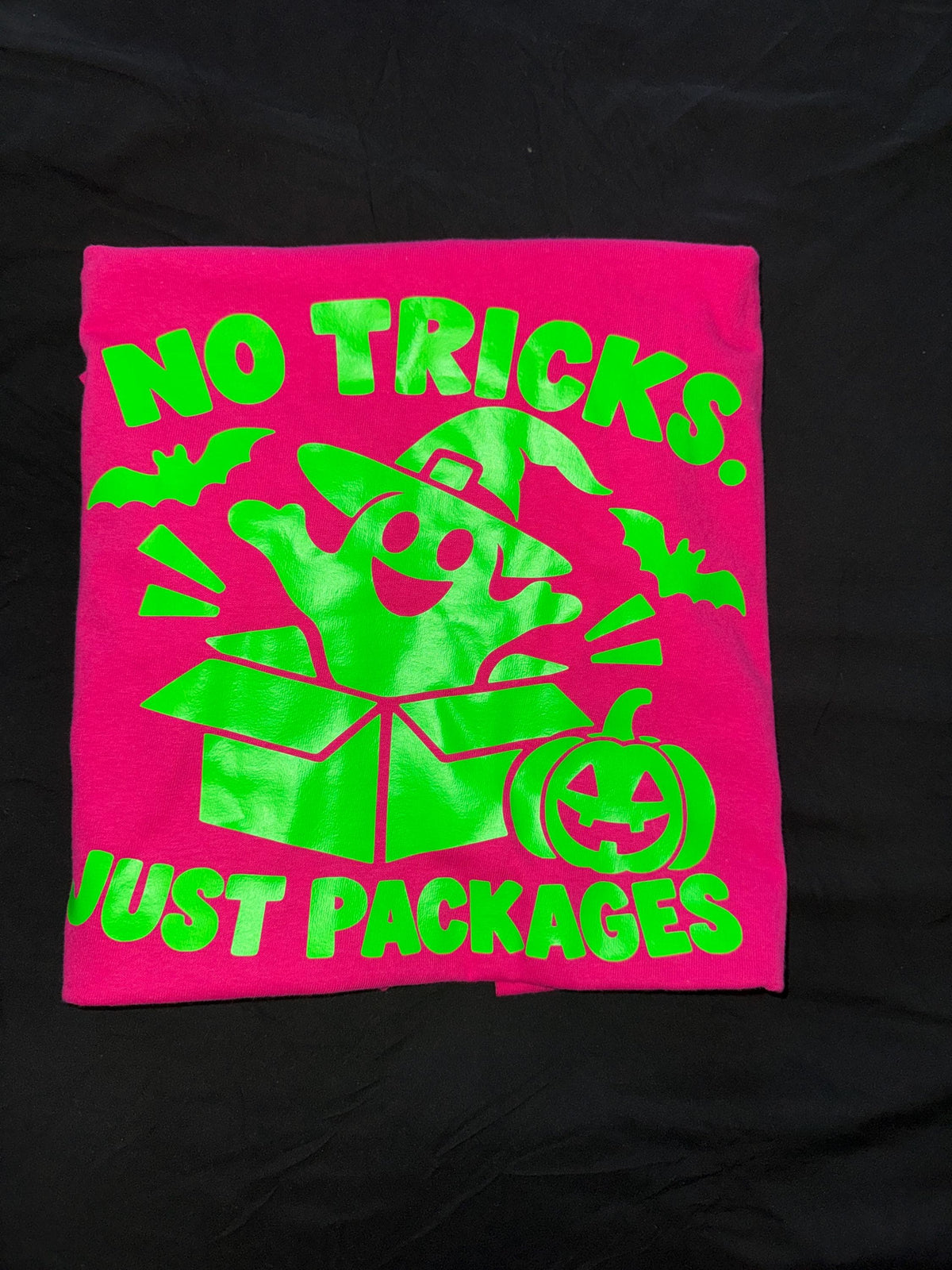 No Tricks Just Packages Pink Ghost Shirt