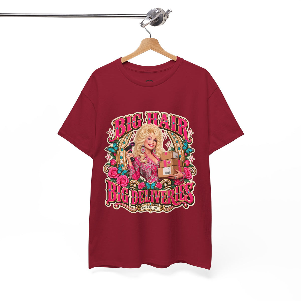 "Big Hair, Big Deliveries" Dolly-Inspired Graphic Tee